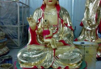 送子觀音佛像廠家，寺廟玻璃鋼佛像制作