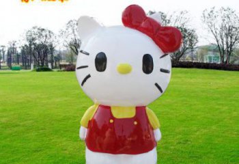 機(jī)器貓雕塑廠家，卡通主題小品，彩繪玻璃鋼雕塑擺件