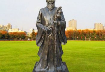 李時(shí)珍雕塑廠家，名醫(yī)人物小品，仿銅李時(shí)珍雕塑制作