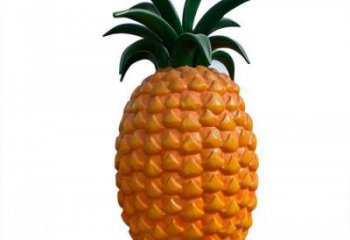 菠蘿雕塑廠家，水果仿真擺件，玻璃鋼仿真菠蘿雕塑小品