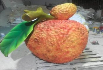 荔枝雕塑廠家，園林仿真植物水果，大型荔枝雕塑擺件