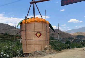 枇杷雕塑廠家，廣場水果雕塑，大型玻璃鋼枇杷雕塑廠家