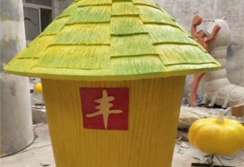 農(nóng)耕糧倉(cāng)雕塑