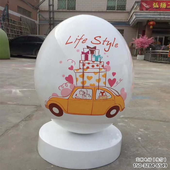 仿古彩蛋雕塑 步行街彩蛋雕塑