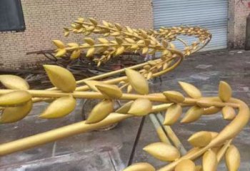 田間水稻雕塑廠家 彩繪仿真雕塑 園林擺件