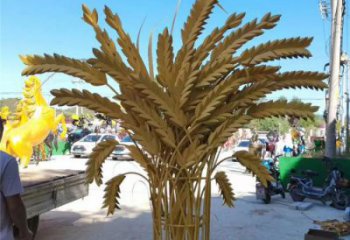 風景區麥穗雕塑廠家 農作物廣場雕塑 仿真擺件