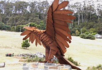 古銅色飛鳥雕塑廠家 大型城市雕塑 商業街擺件