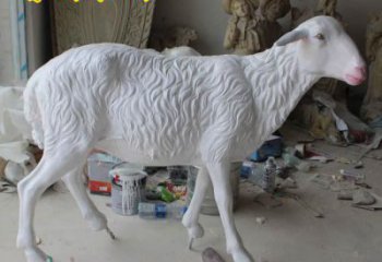 園林山羊雕塑廠家 田間彩繪雕塑 仿真擺件