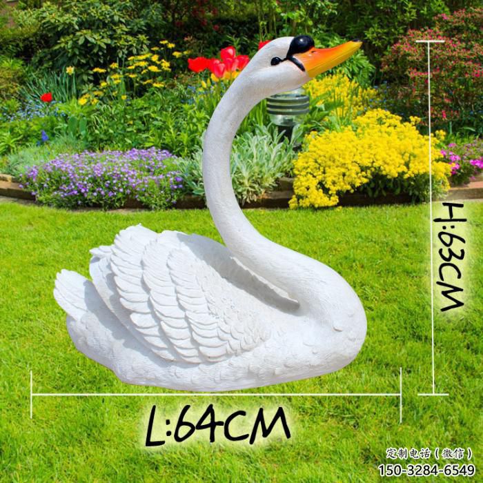 仿真天鵝雕塑 酒店公園雕塑 風景區擺件