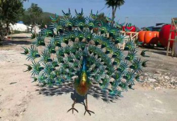 商業街孔雀雕塑 售樓處景觀雕塑 飛鳥擺件