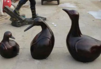 仿古天鵝雕塑 庭院彩繪雕塑 田間小品