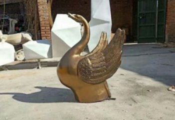 水景天鵝雕塑 風景區幾何雕塑 廣場小品