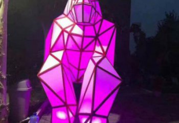 發(fā)光北極熊雕塑 店門口園林雕塑 動(dòng)物小品