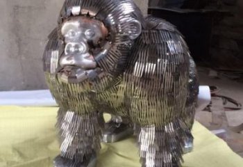 仿真大猩猩雕塑 酒店公園雕塑 風景區擺件