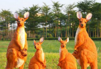 仿真袋鼠雕塑產品 酒店公園雕塑 風景區擺件