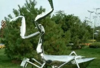 大型螳螂雕塑 步行街宣傳雕塑 仿真擺件