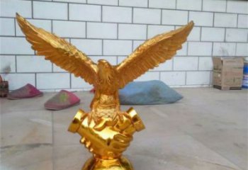 抽象老鷹雕塑 店門口彩繪雕塑 步行街擺件