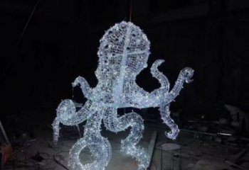 酒店章魚雕塑 庭院仿真雕塑 彩繪小品
