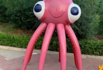 公園章魚雕塑 酒店門口雕塑 彩繪擺件