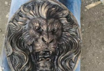 創意獅子頭雕塑 步行街店門口雕塑 動物小品