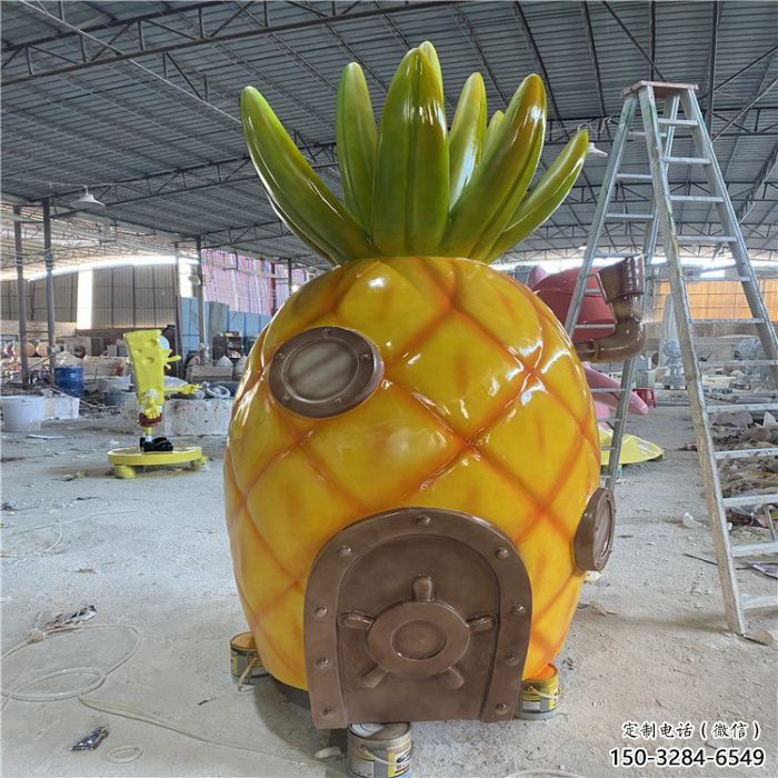 抽象菠蘿雕塑 廣場果蔬雕塑 門口小品