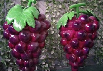 創意葡萄雕塑 步行街店門口雕塑 水果小品