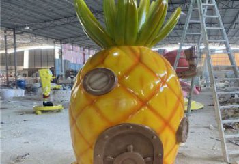 抽象菠蘿雕塑 廣場果蔬雕塑 門口小品