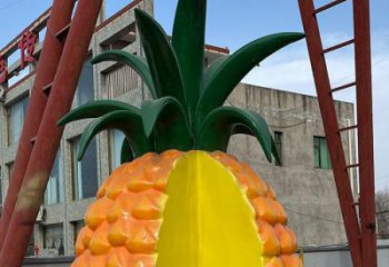 風景區菠蘿雕塑 售樓處廣場雕塑 彩繪擺件