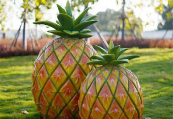 酒店菠蘿雕塑 庭院仿真雕塑 彩繪小品