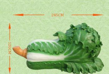 公園白菜雕塑 酒店門口雕塑 彩繪擺件