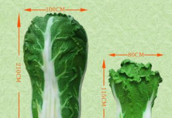 酒店白菜雕塑 庭院仿真雕塑 彩繪小品