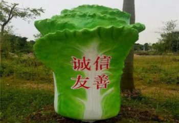 田間白菜雕塑 彩繪仿真雕塑 園林擺件