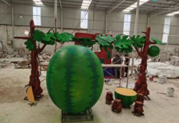 商業街西瓜雕塑 售樓處雕塑 果蔬擺件