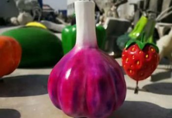 大型大蒜雕塑 步行街果蔬雕塑 仿真擺件