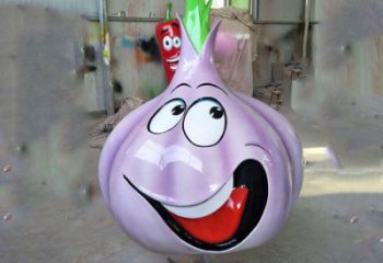 庭院大蒜雕塑 城市古銅色雕塑 果蔬小品