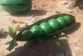 彩繪豆角雕塑 仿真雕塑 步行街擺件