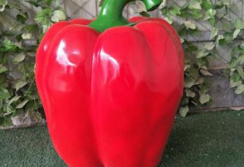 抽象青椒雕塑 店門口彩繪雕塑 步行街?jǐn)[件