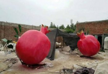 商場(chǎng)石榴雕塑 仿真雕塑 店門口小品