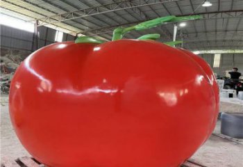 門(mén)口番茄雕塑 售樓處仿真雕塑 彩繪小品