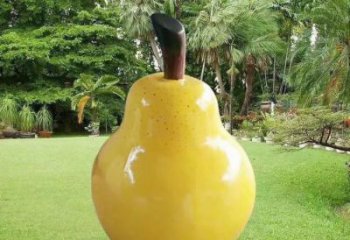 大型鴨梨雕塑 步行街水果雕塑 仿真擺件