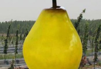 售樓處鴨梨雕塑 商業街仿真雕塑 水果擺件