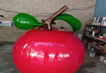 園林蘋果雕塑 田間彩繪雕塑 仿真擺件