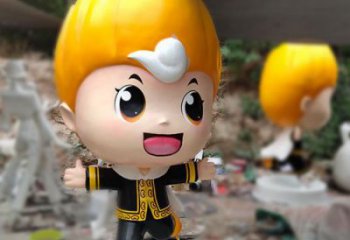 田間娃娃雕塑 彩繪動漫雕塑 園林擺件