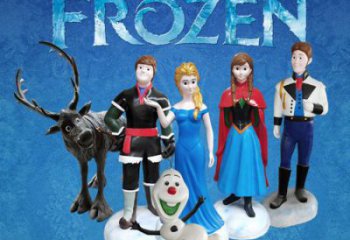 冰雪奇緣雕塑 商業街卡通雕塑 售樓處擺件