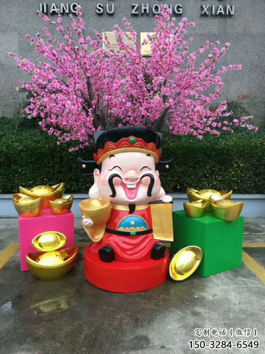 酒店小豬佩奇雕塑 庭院卡通雕塑 彩繪小品