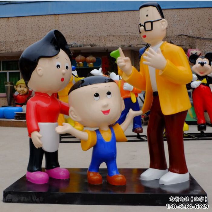 售樓處大頭兒子雕塑 商業街雕塑 卡通擺件