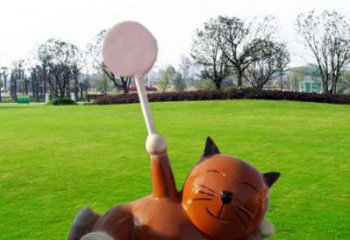 創(chuàng)意機(jī)器貓雕塑 步行街店門口雕塑 卡通小品