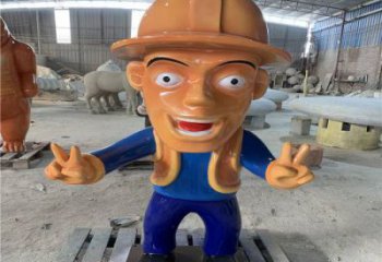 園林光頭強雕塑 風景區卡通雕塑 廣場小品