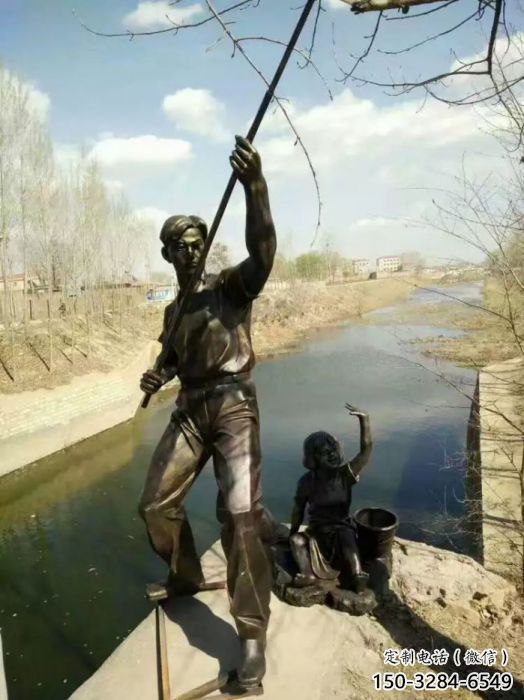 民俗漁夫雕塑 酒店公園雕塑 風景區擺件