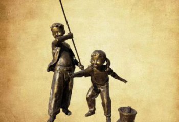 商場漁夫雕塑 民俗雕塑 店門口小品